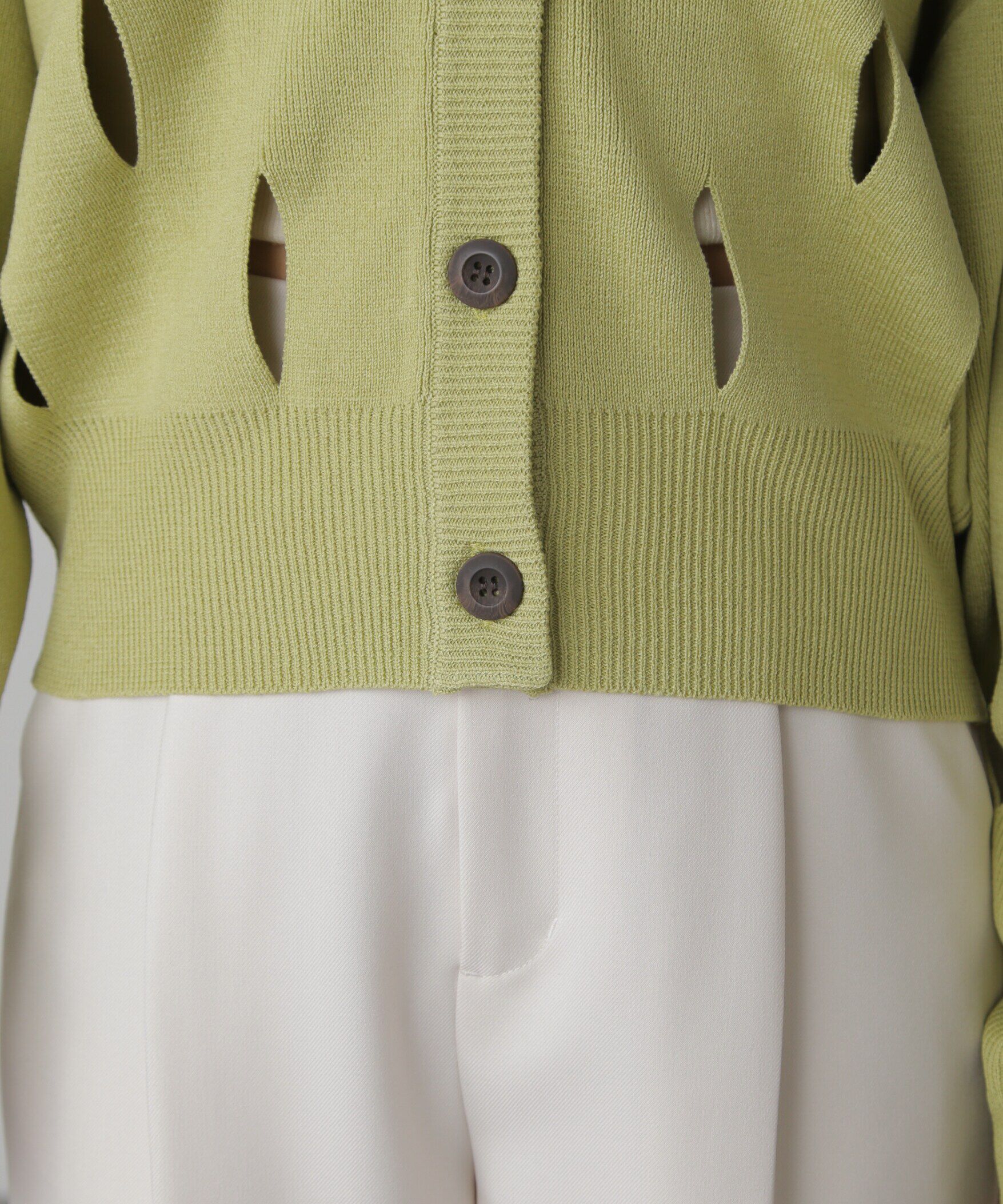  「前後2Wayカットアウトニット」|ニット・セーター|