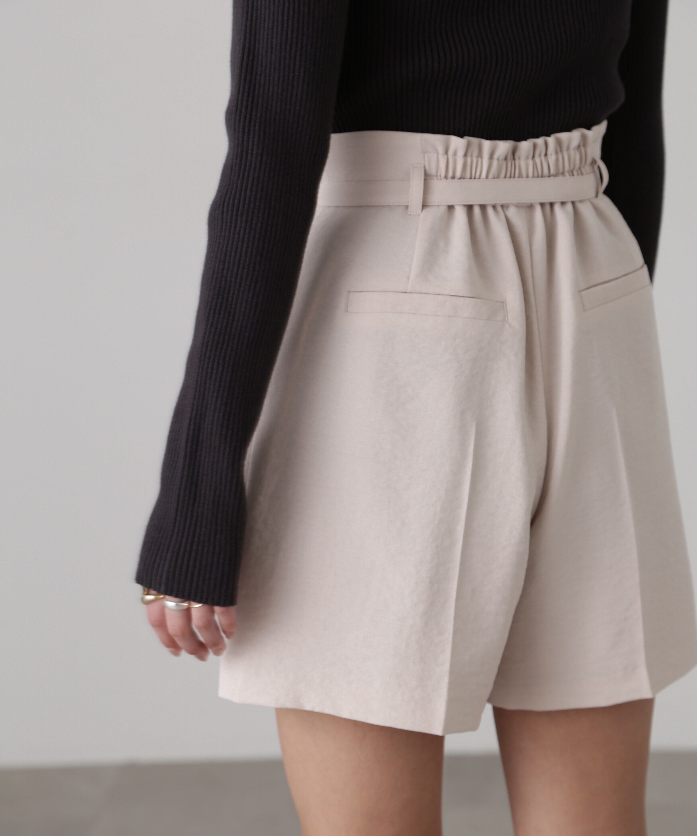  「[低身長サイズ/Sシリーズ]気流染めベルト付ショートパンツ」|その他|