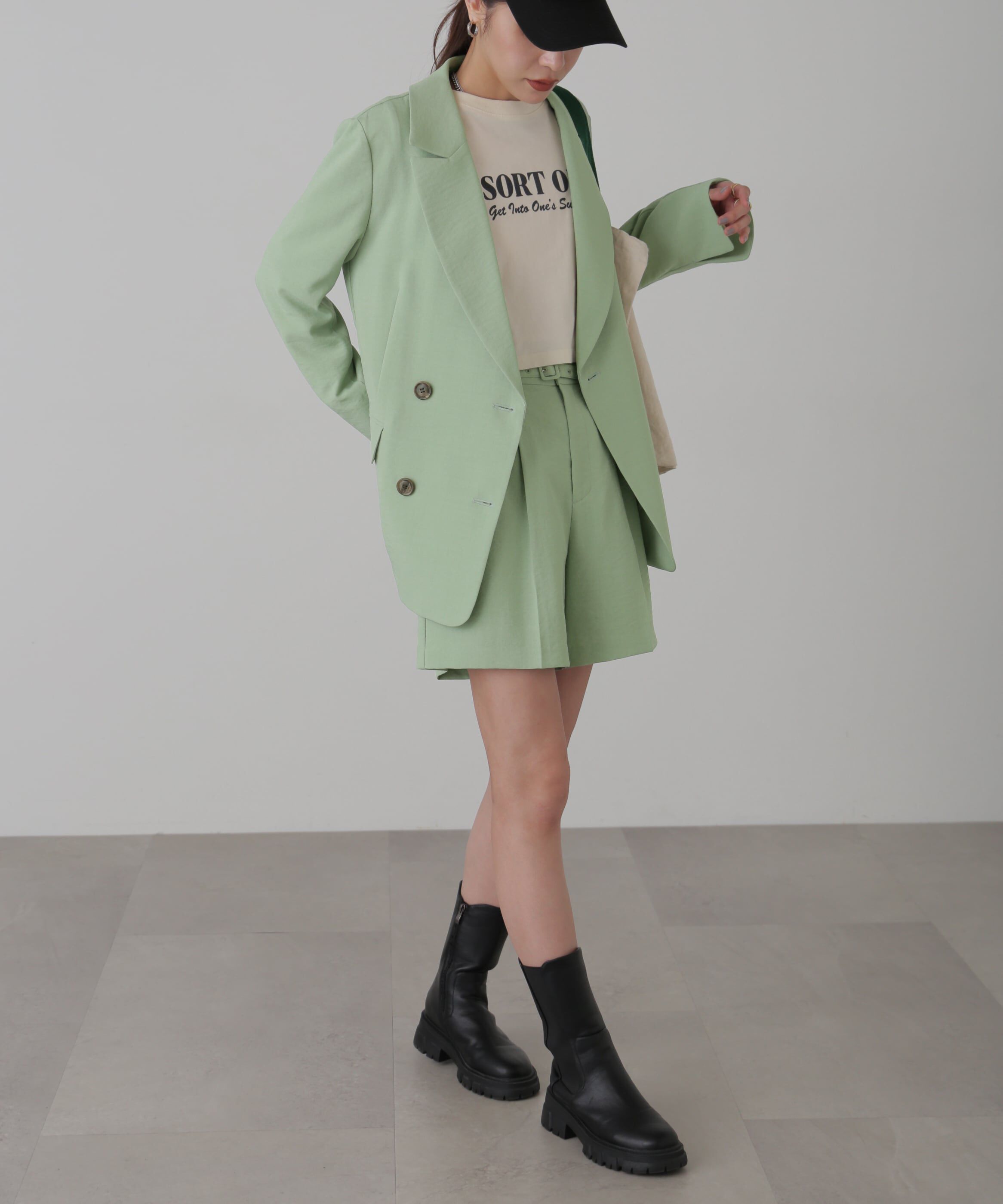  「[低身長サイズ/Sシリーズ]気流染めベルト付ショートパンツ」|その他|