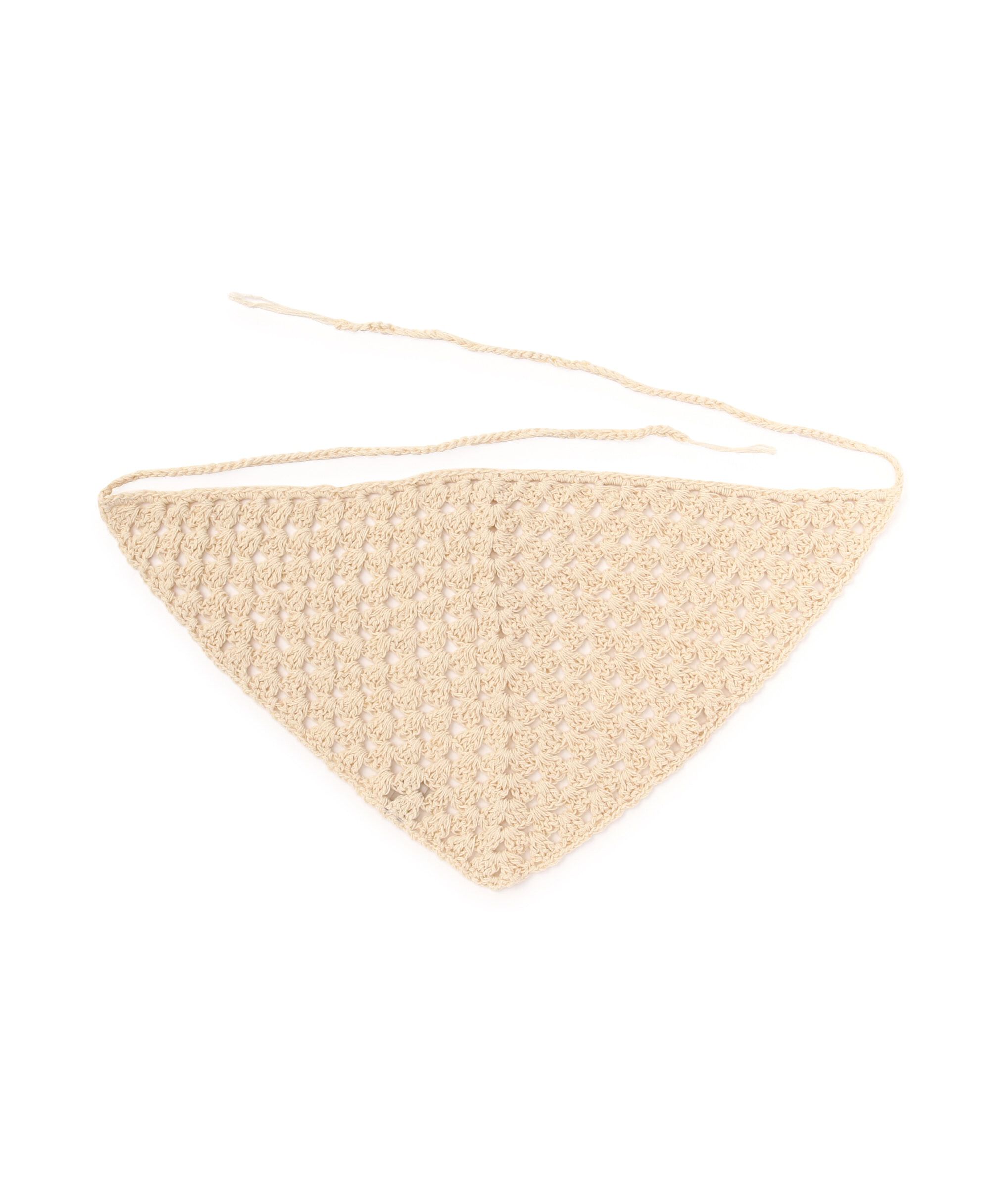  「編みバブーシュカ」|ハンカチ|