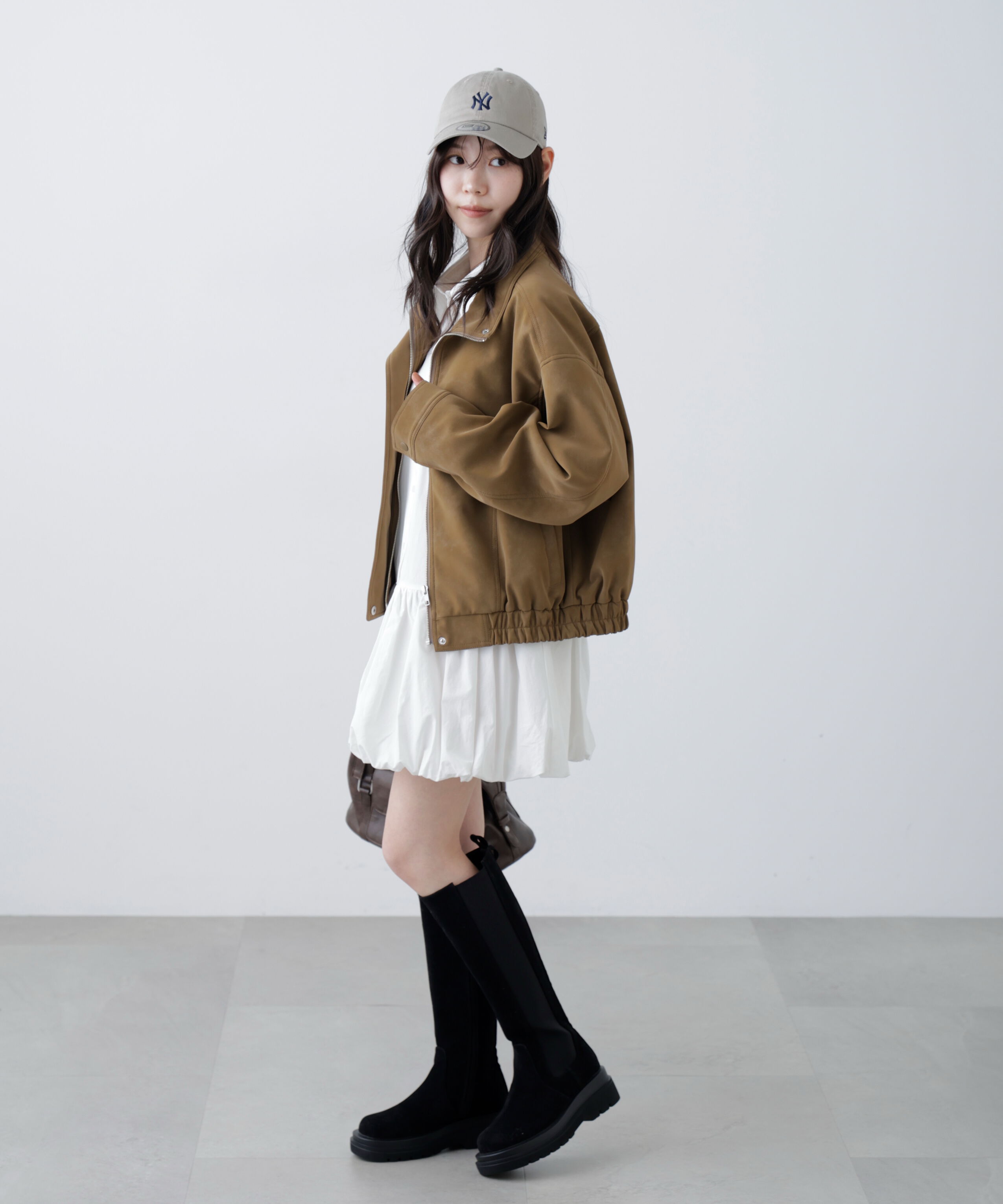  「スタンド合皮ブルゾン」|ブルゾン・スタジャン|