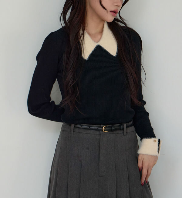 archives「フェザーカラークラシカルリブニット／」|ニット・セーター|