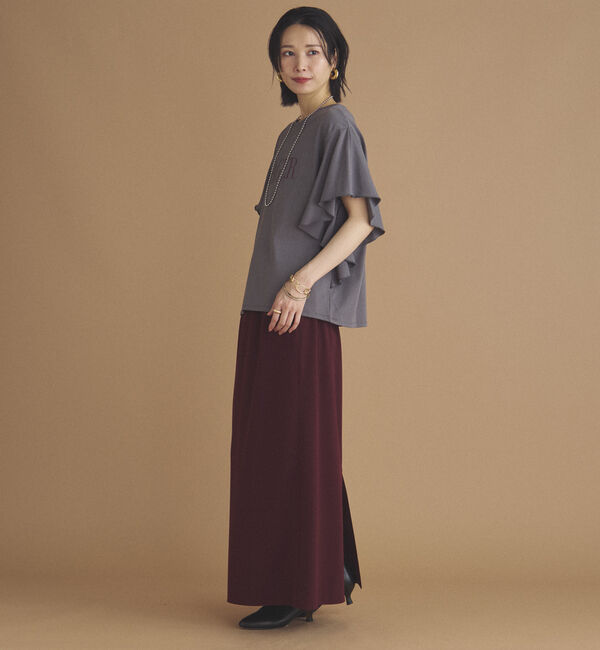 Doux archives「ラッフルプリントＴｅｅ」|Tシャツ・カットソー|