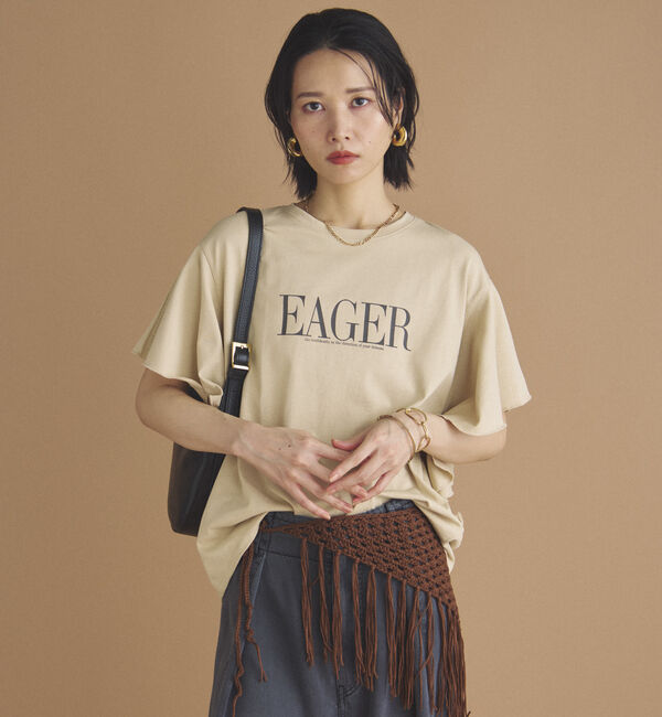 Doux archives「ラッフルプリントＴｅｅ」|Tシャツ・カットソー|