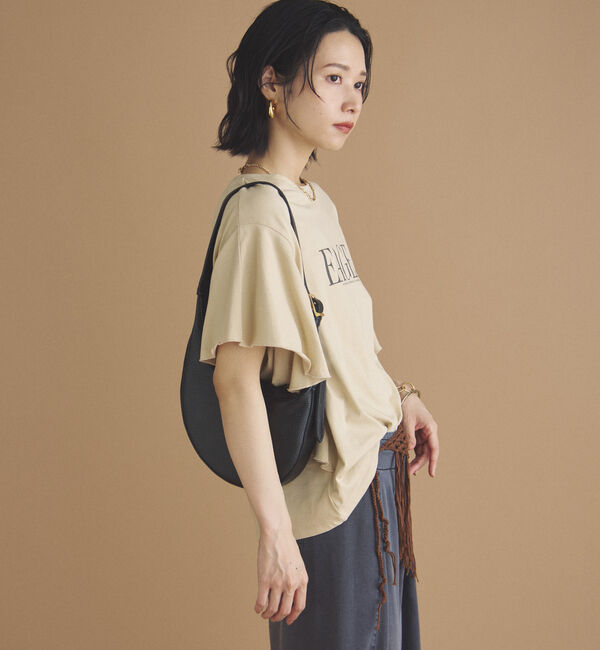 Doux archives「ラッフルプリントＴｅｅ」|Tシャツ・カットソー|