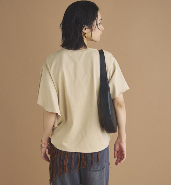 Doux archives「ラッフルプリントＴｅｅ」|Tシャツ・カットソー|