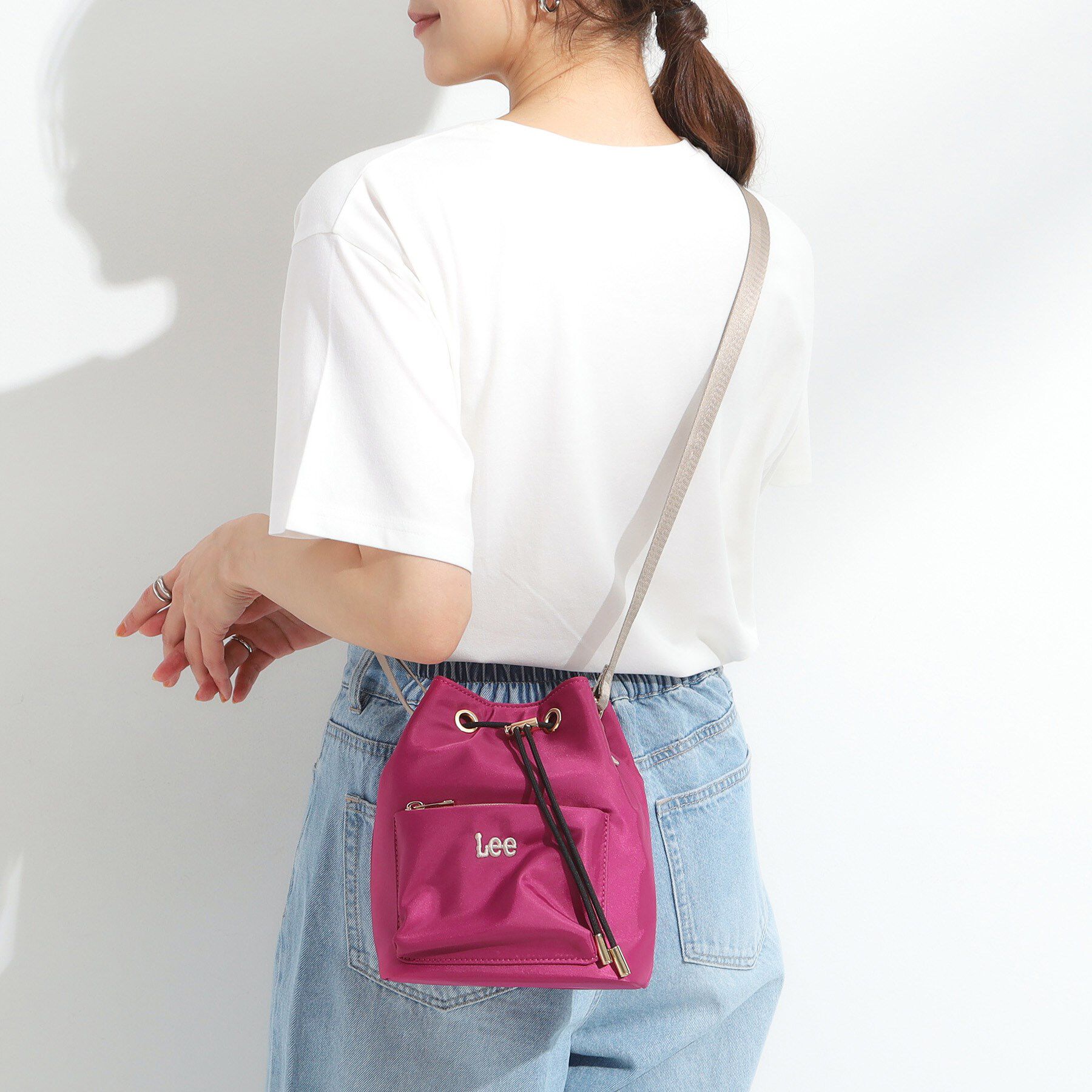 SHOO･LA･RUE「【Lee別注/撥水】巾着ショルダーバッグ」|ショルダー・メッセンジャー|