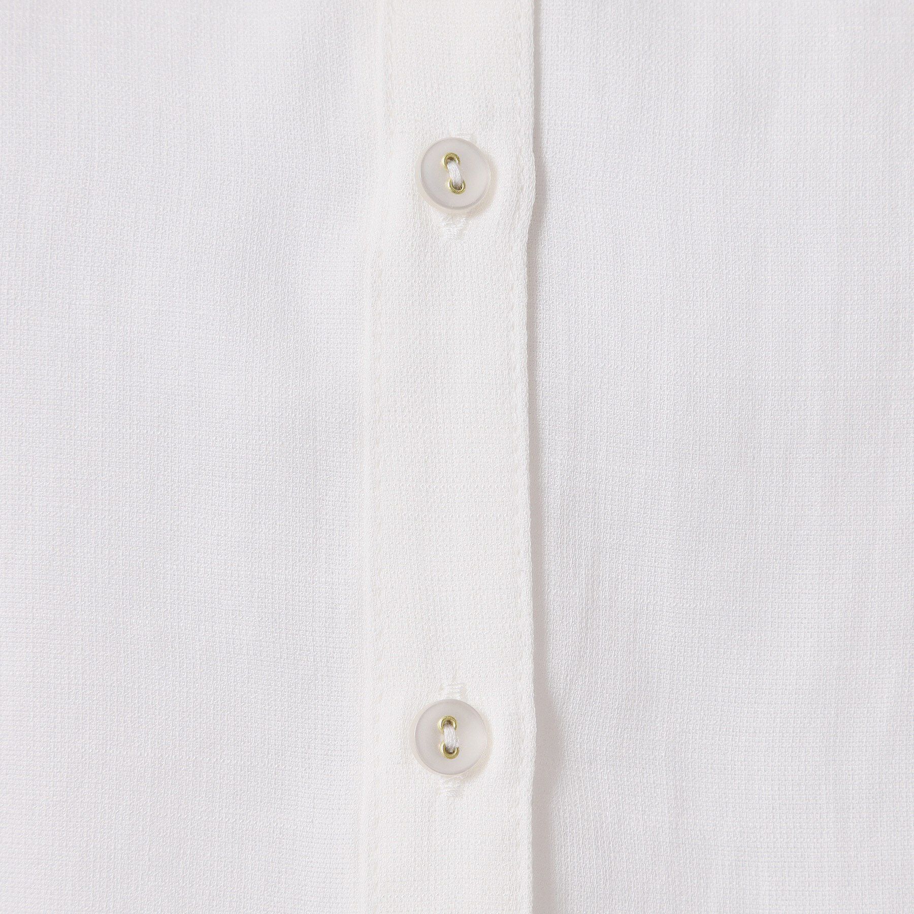 ITS&rsquo;DEMO「【接触冷感／羽織にも／手洗い可】強撚スラブフリル袖ブラウス」|シャツ・ブラウス|