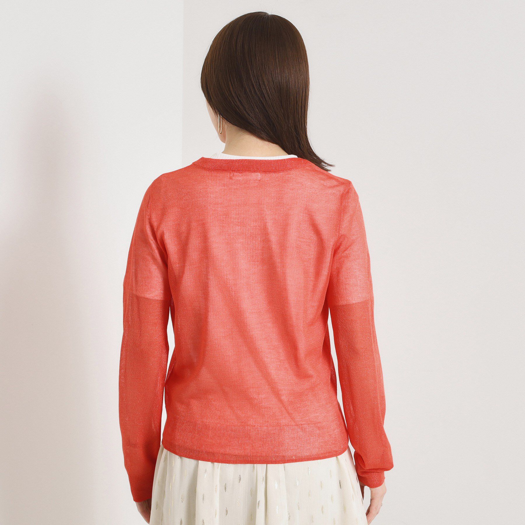 ITS&rsquo;DEMO「【手洗い可】ラメクルーカーディガン」|カーディガン|