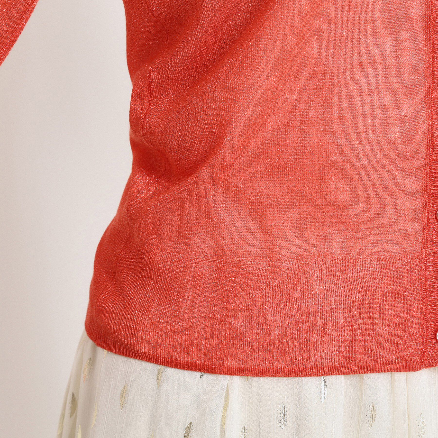 ITS&rsquo;DEMO「【手洗い可】ラメクルーカーディガン」|カーディガン|