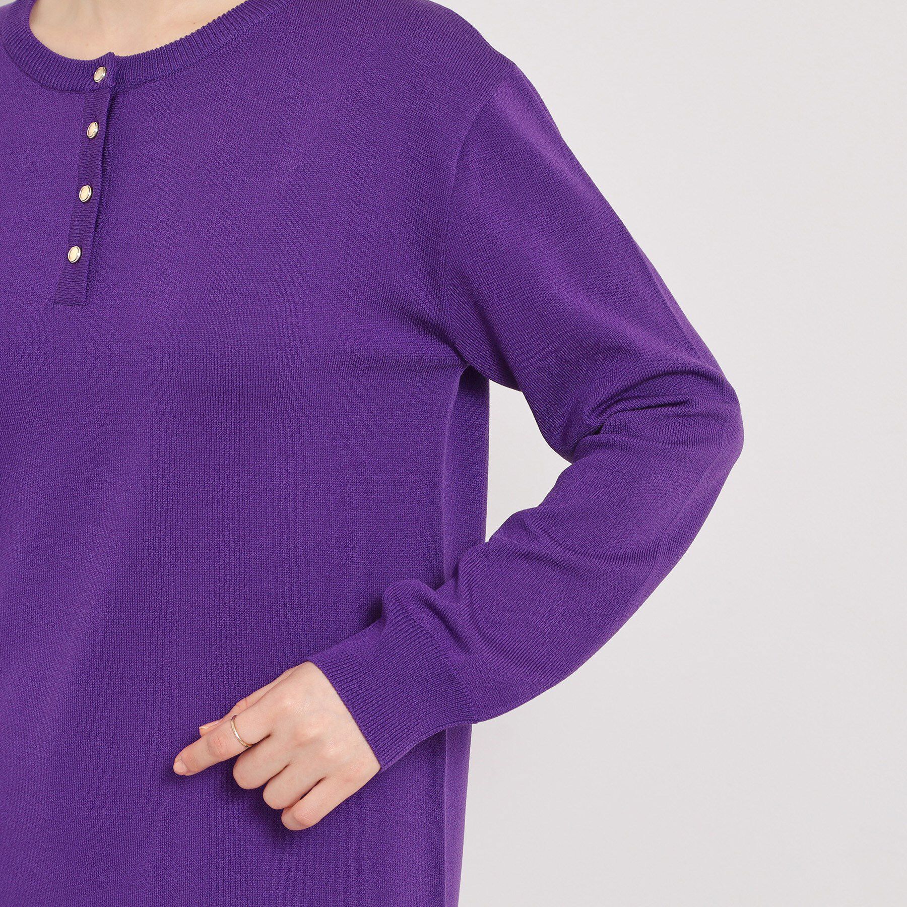 ITS&rsquo;DEMO「【縮みに強い／洗濯機OK】ヘンリーネックニットワンピース」|ワンピース|