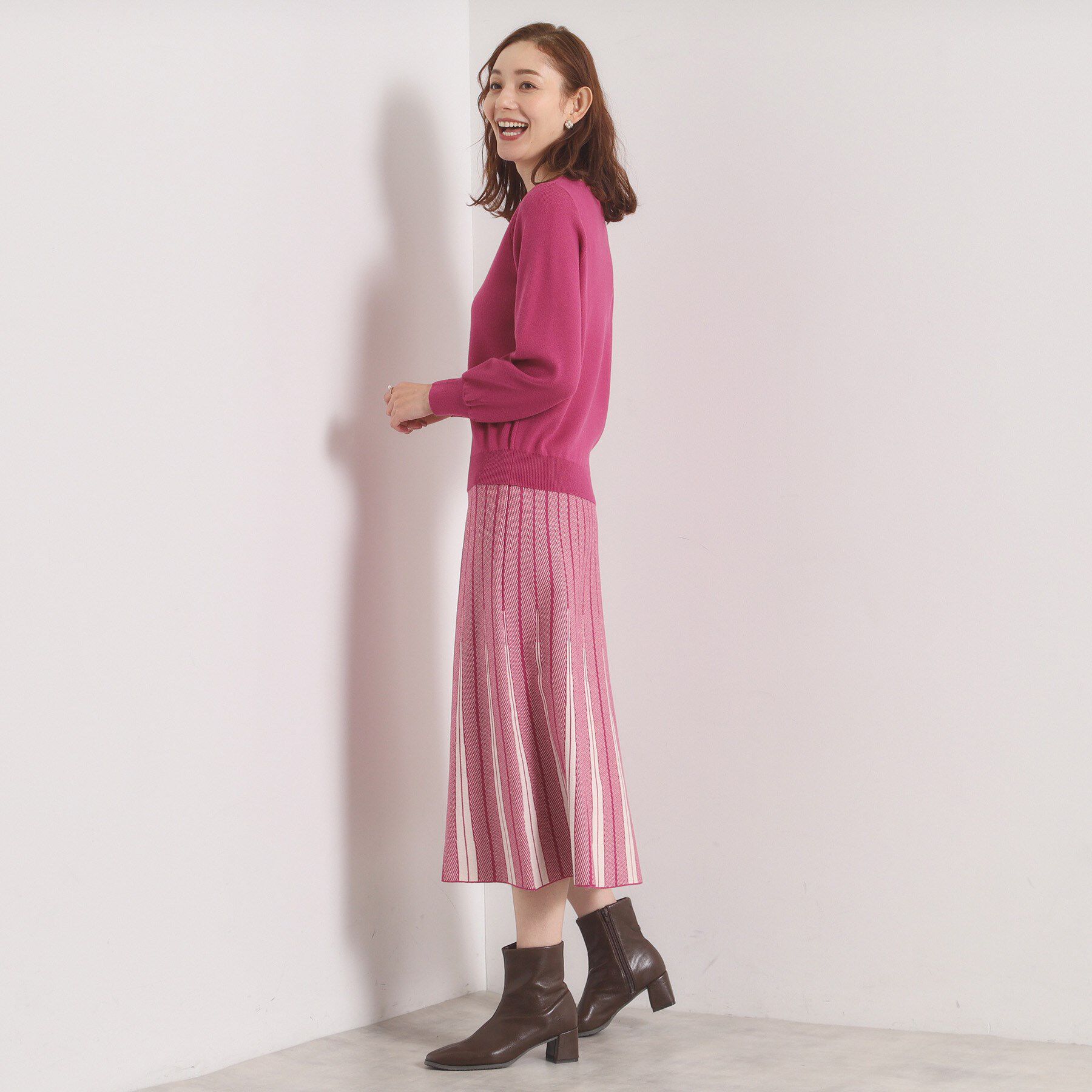 ITS&rsquo;DEMO「【手洗い可】フレアスカートニットセットアップ」|スーツ|