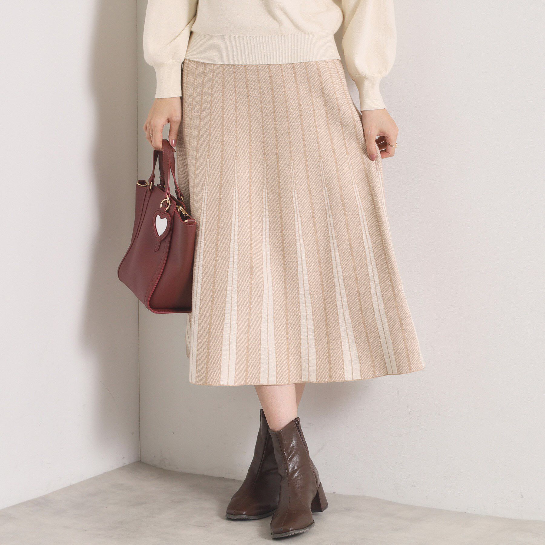 ITS&rsquo;DEMO「【手洗い可】フレアスカートニットセットアップ」|スーツ|