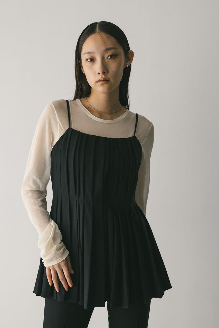 STYLEMIXER「タッキングペプラムキャミ」|キャミソール|
