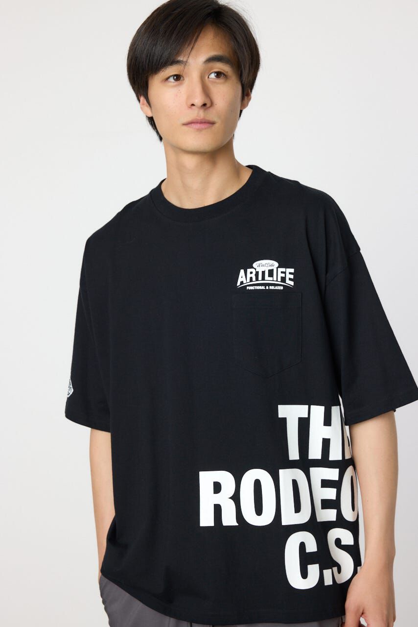 RODEO CROWNS「イレギュラーTシャツ」|Tシャツ・カットソー|BLK