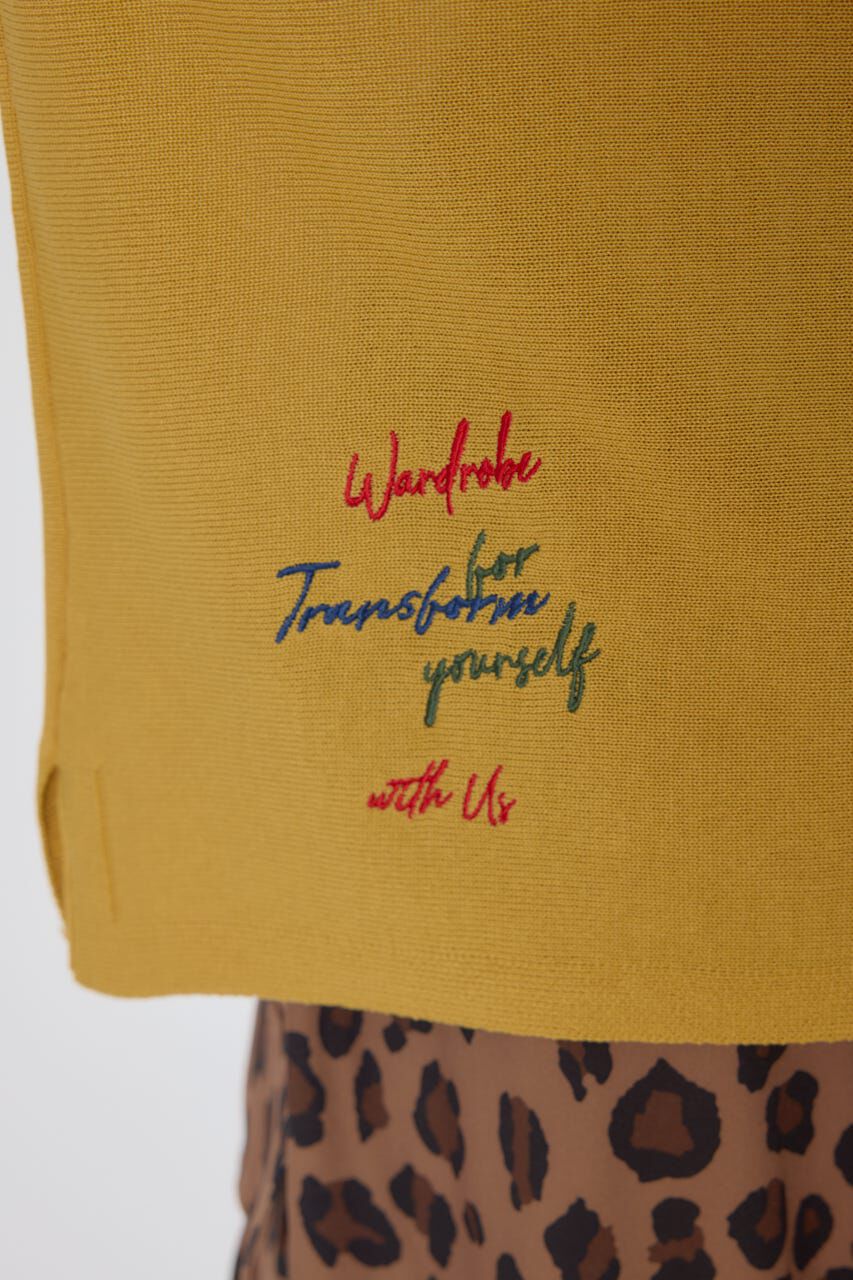 RODEO CROWNS「BIG LOGO5分袖ニットトップス」|ニット・セーター|