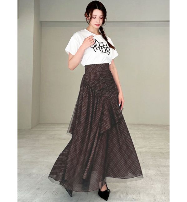 RESEXXY「チュールレイヤードフレアスカート」|スカート|