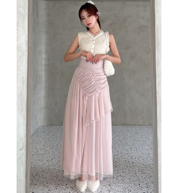 RESEXXY「チュールレイヤードフレアスカート」|スカート|