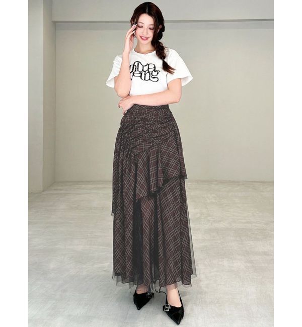 RESEXXY「チュールレイヤードフレアスカート」|スカート|