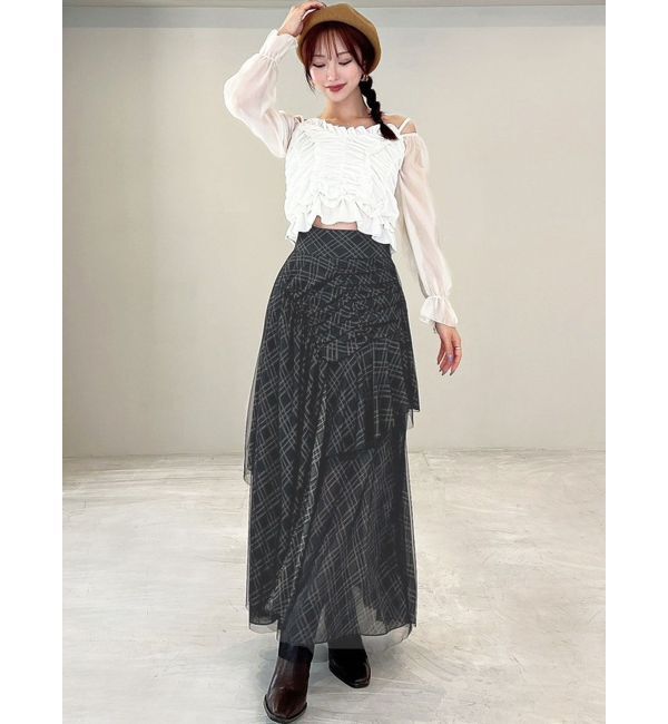 RESEXXY「チュールレイヤードフレアスカート」|スカート|