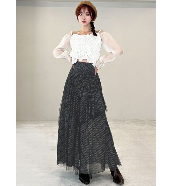 RESEXXY「チュールレイヤードフレアスカート」|スカート|