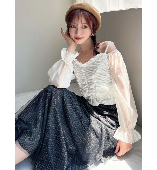 RESEXXY「チュールレイヤードフレアスカート」|スカート|