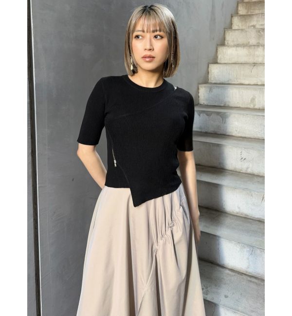 MURUA「イレヘムギャザーアシメスカート」|スカート|