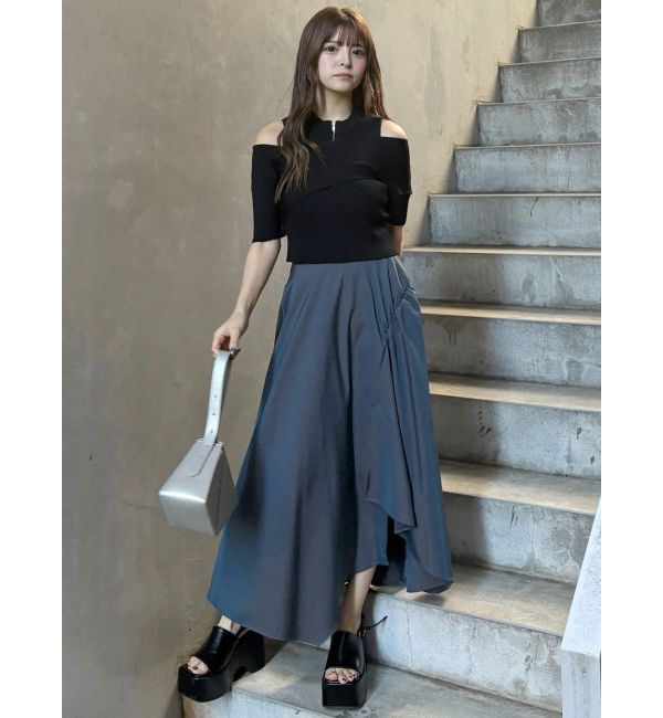 MURUA「イレヘムギャザーアシメスカート」|スカート|