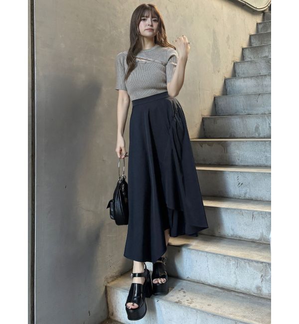 MURUA「イレヘムギャザーアシメスカート」|スカート|