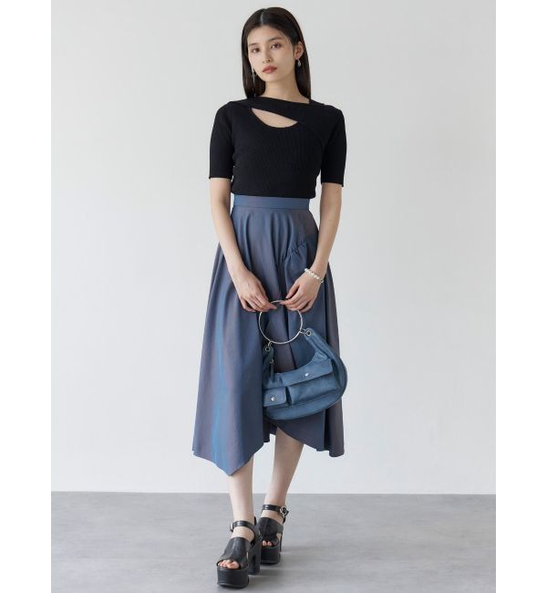 MURUA「イレヘムギャザーアシメスカート」|スカート|