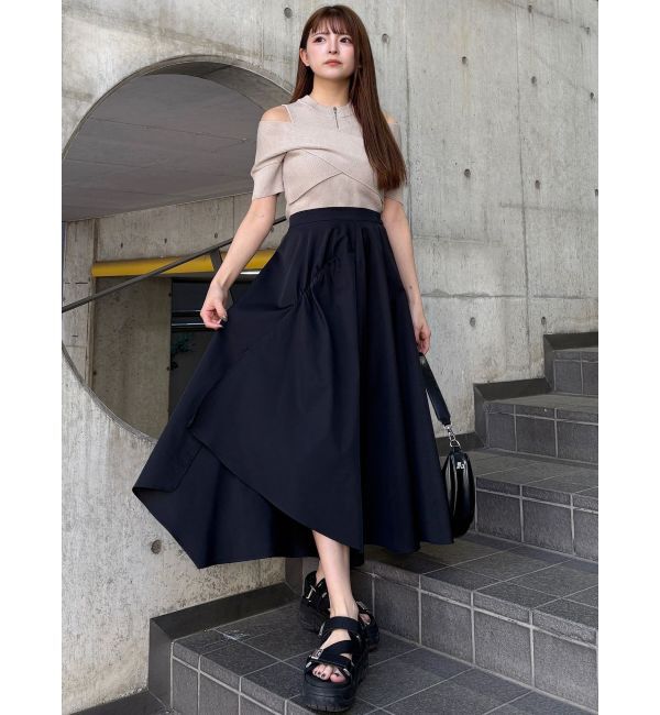 MURUA「イレヘムギャザーアシメスカート」|スカート|