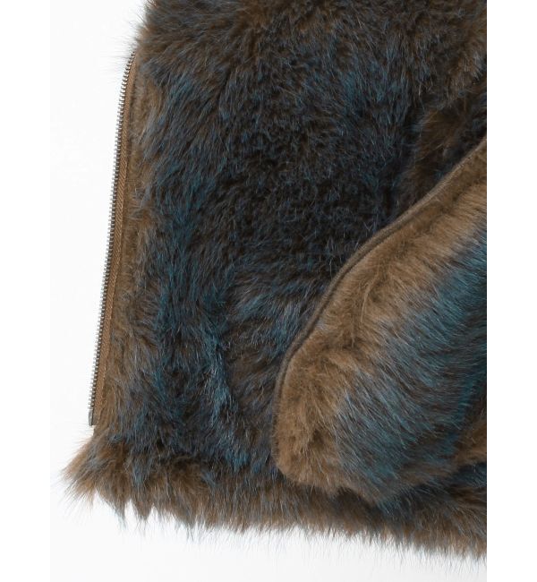 MURUA「アンイーブンショートフェイクムートンジャケット」|ブルゾン・スタジャン|