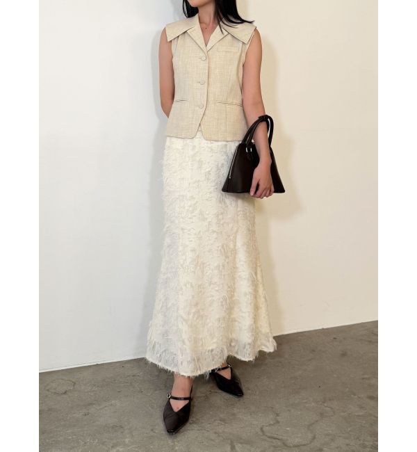 LAGUNAMOON「ワイドカラーベスト」|ベスト・ジレ|