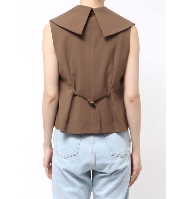 LAGUNAMOON「ワイドカラーベスト」|ベスト・ジレ|