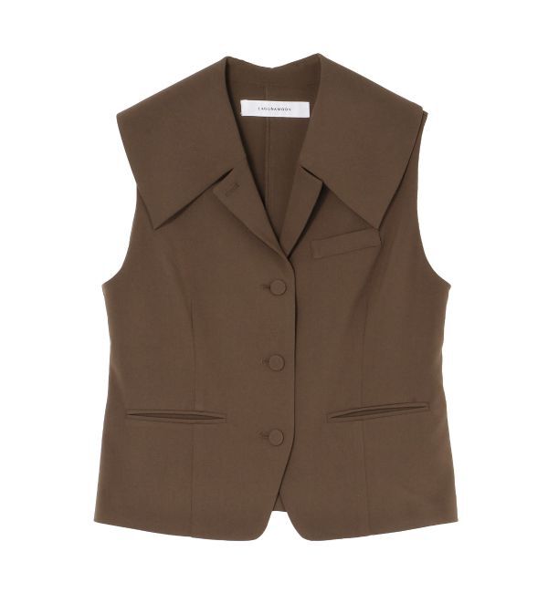 LAGUNAMOON「ワイドカラーベスト」|ベスト・ジレ|