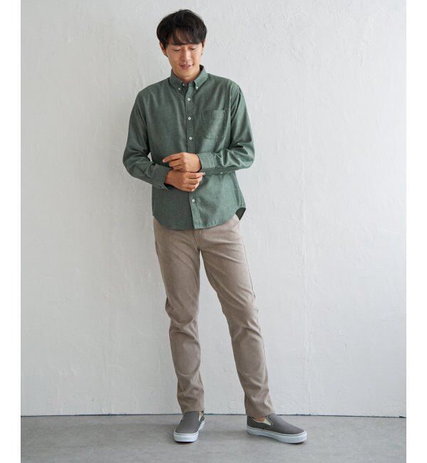 ikka「イージーケアフランネルムジシャツ」|シャツ・ブラウス|