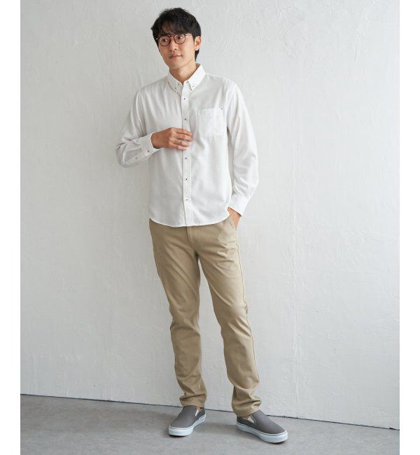 ikka「イージーケアフランネルムジシャツ」|シャツ・ブラウス|