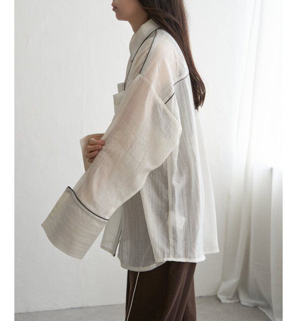 VENCE share style「ストライプビックカフスシャツ」|シャツ・ブラウス|