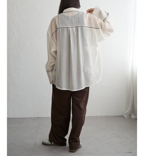 VENCE share style「ストライプビックカフスシャツ」|シャツ・ブラウス|