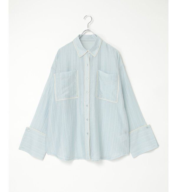 VENCE share style「ストライプビックカフスシャツ」|シャツ・ブラウス|