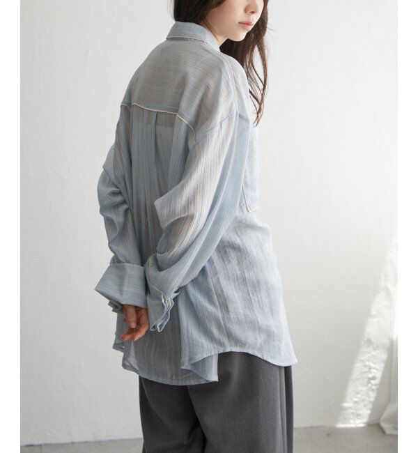 VENCE share style「ストライプビックカフスシャツ」|シャツ・ブラウス|