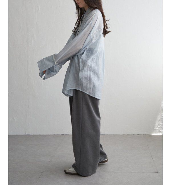 VENCE share style「ストライプビックカフスシャツ」|シャツ・ブラウス|