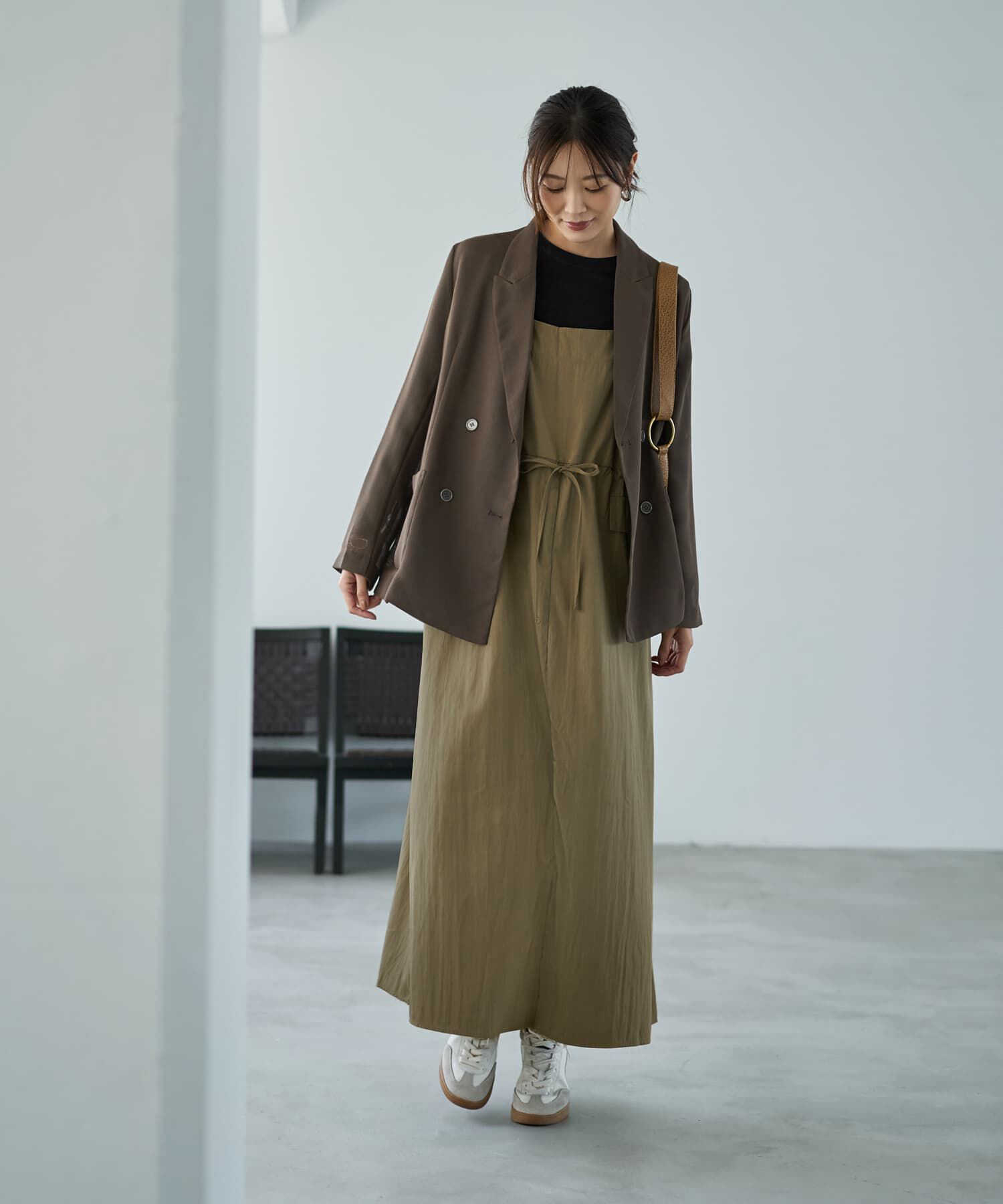 STYLE DELI「ストレッチメッシュ生地ダブルジャケット」|テーラードジャケット|