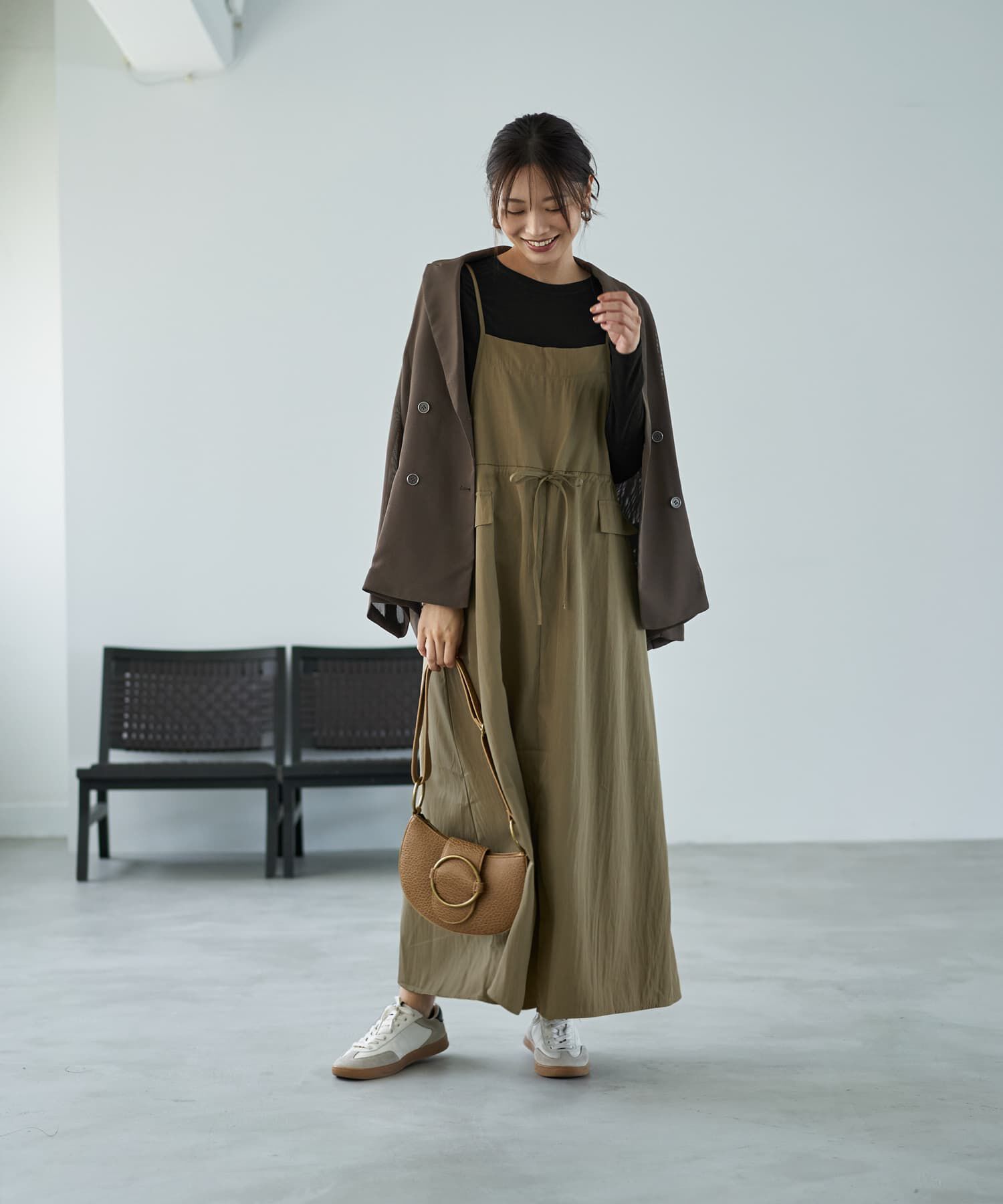 STYLE DELI「ストレッチメッシュ生地ダブルジャケット」|テーラードジャケット|