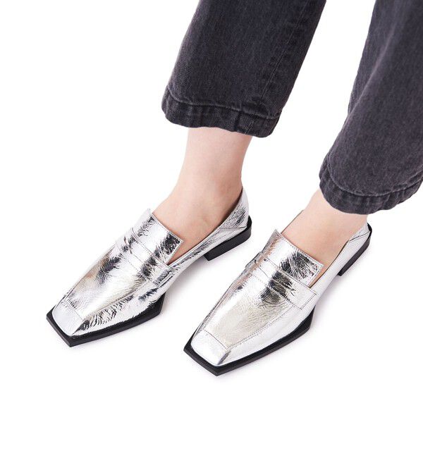 ODETTE E ODILE「＜SY＞スクエアソフトローファー フラット20●&uarr;」|ローファー|