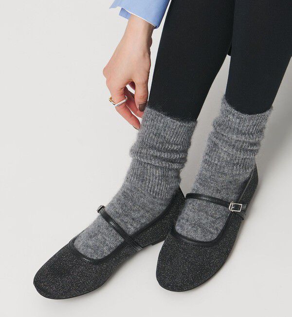 UNITED ARROWS「グリッター メリージェーン シューズ」|その他|BLACK