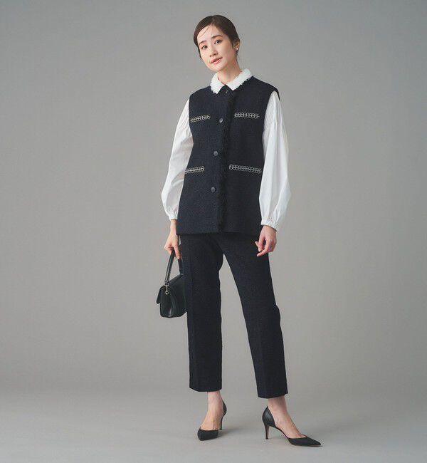 UNITED ARROWS「2トーン ツイードライク ベスト」|ベスト・ジレ|