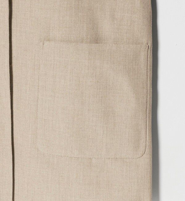 UNITED ARROWS「Asami バイカラー リバーコート」|ノーカラーコート|