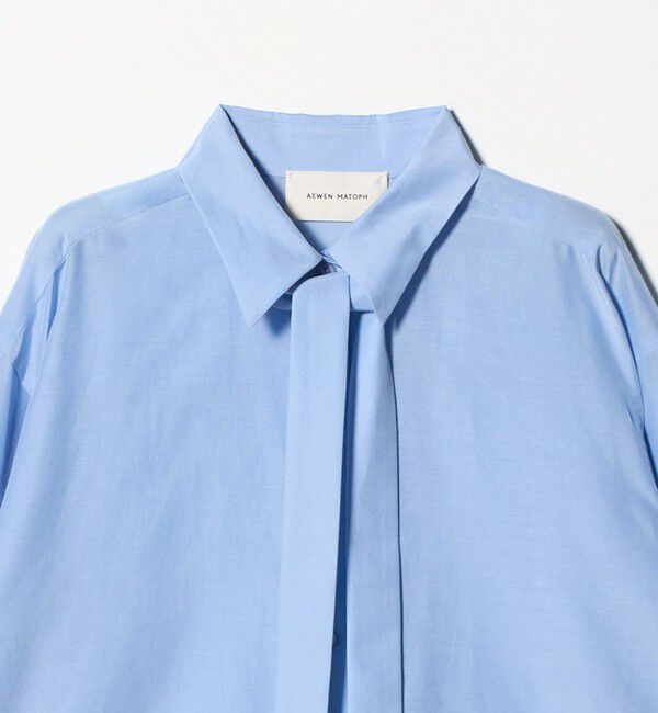 AEWEN MATOPH「＜AEWEN MATOPH＞コットンシルク ボウタイシャツ ‐ ウォッシャブル ‐」|シャツ・ブラウス|