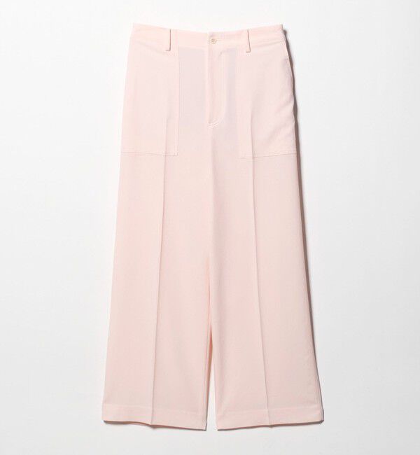 UNITED ARROWS「アセテートポリエステル ベイカーパンツ」|チノ|LT.PINK